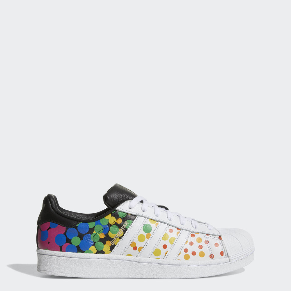 Adidas Pride Pack Superstar - Originals ανδρικα - Ασπρα/Μαυρα,Μέγεθος: EU 36 – 54 2/3 (221ENPQF)